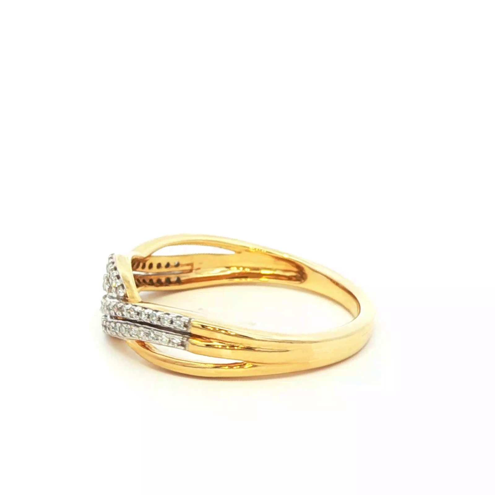 Ring with 0.17ct Diamond in 9K Yellow Gold