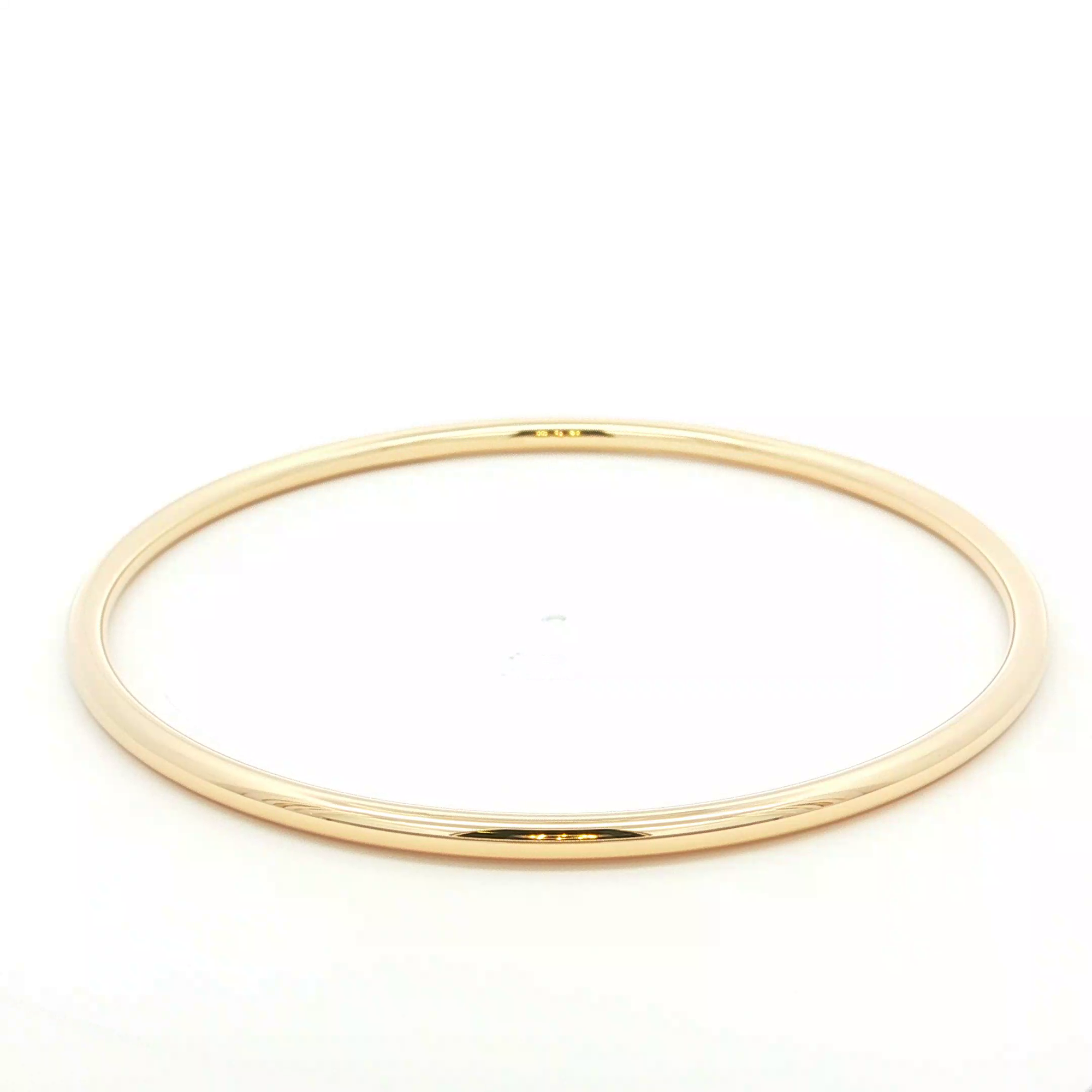 3mm Golf Bangle in 9 Carat Yellow Gold