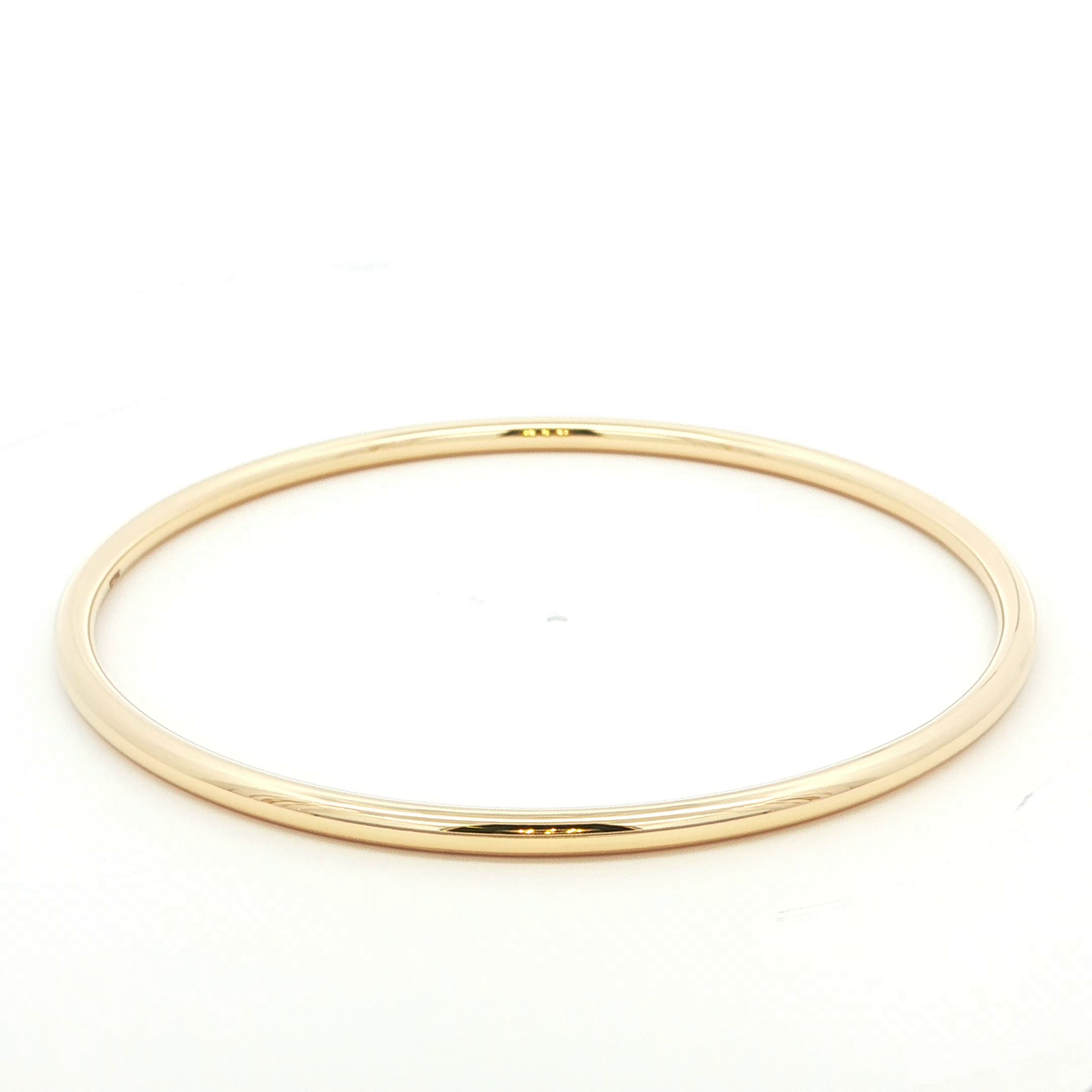 3mm Golf Bangle in 9 Carat Yellow Gold