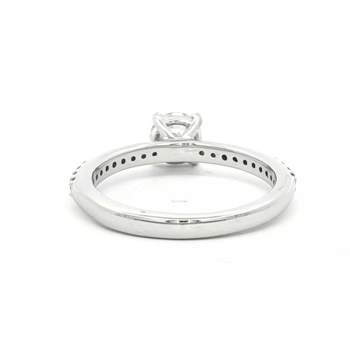Diamond Solitaire Engagement Ring in White Gold