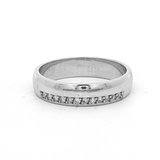 18 Carat White Gold Diamond Set Wedder