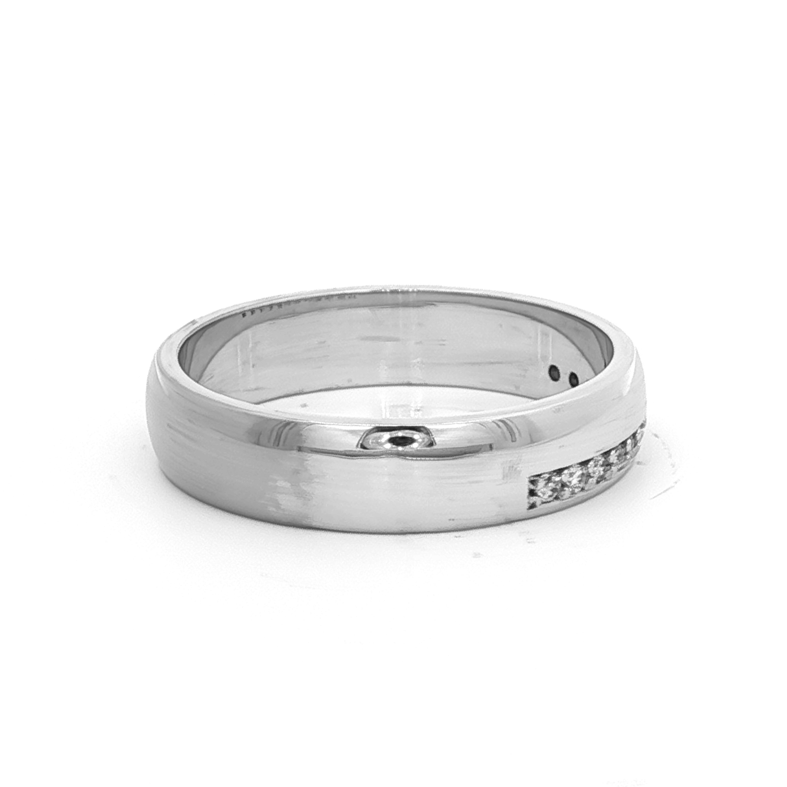 18 Carat White Gold Diamond Set Wedder