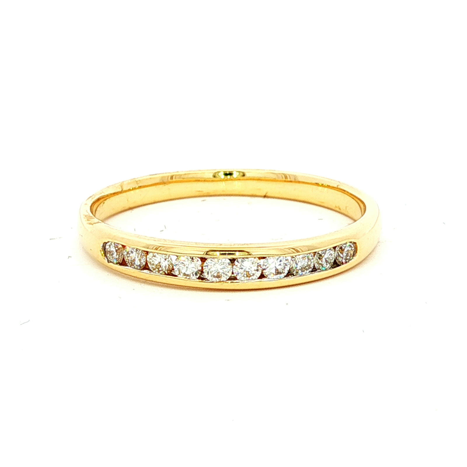 Classic Yellow Gold Diamond Band Ring