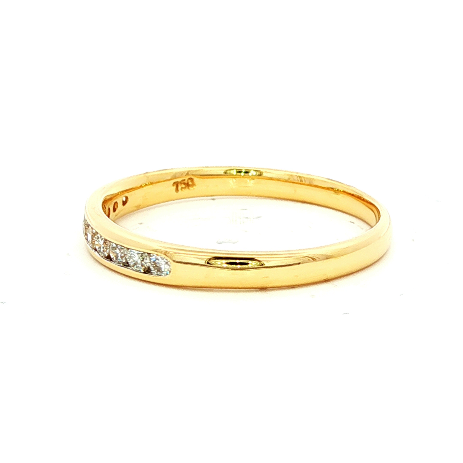 Classic Yellow Gold Diamond Band Ring
