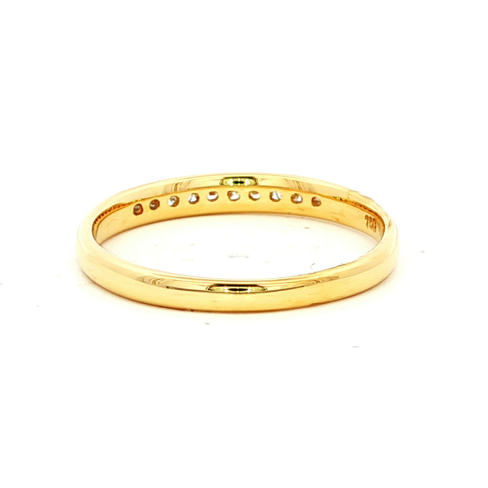 Classic Yellow Gold Diamond Band Ring