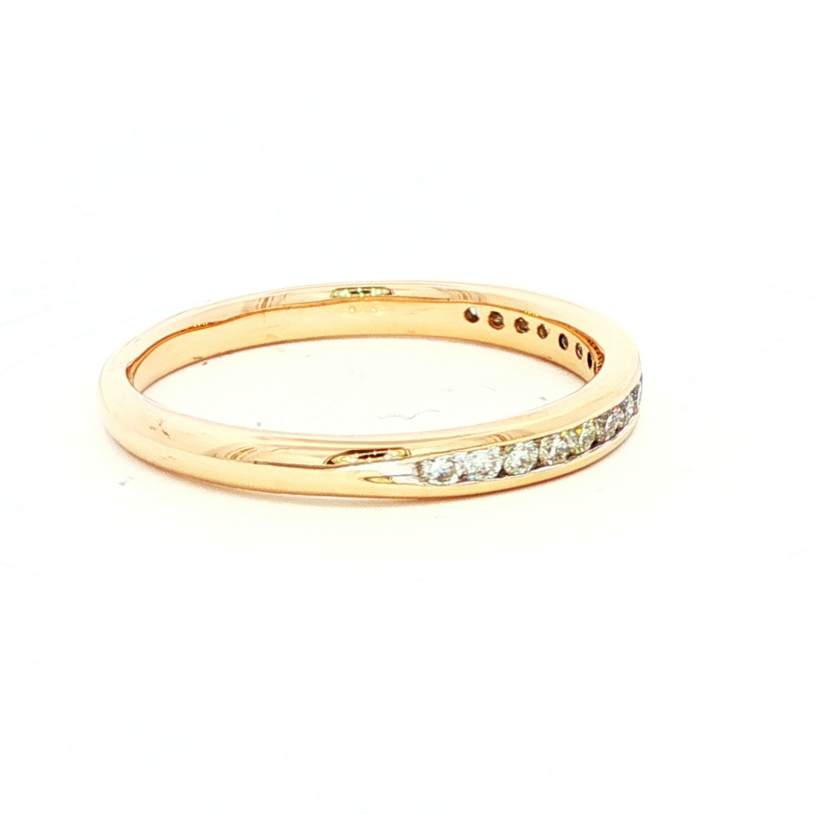 Gold Eternity Ring with Brilliant-Cut Diamonds
