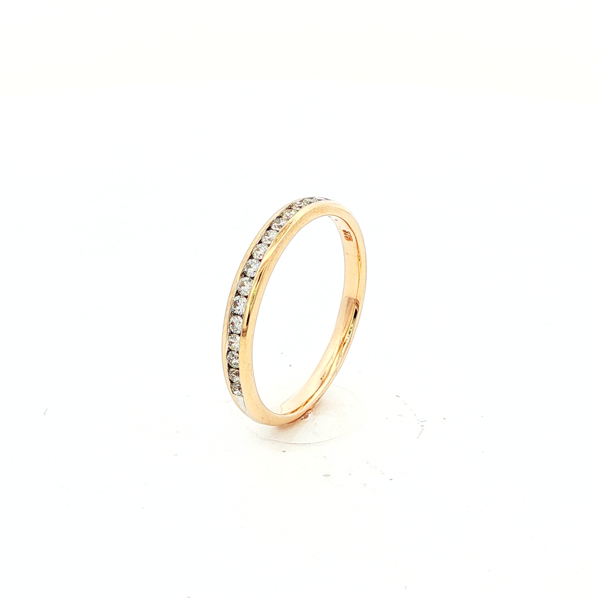 Gold Eternity Ring with Brilliant-Cut Diamonds