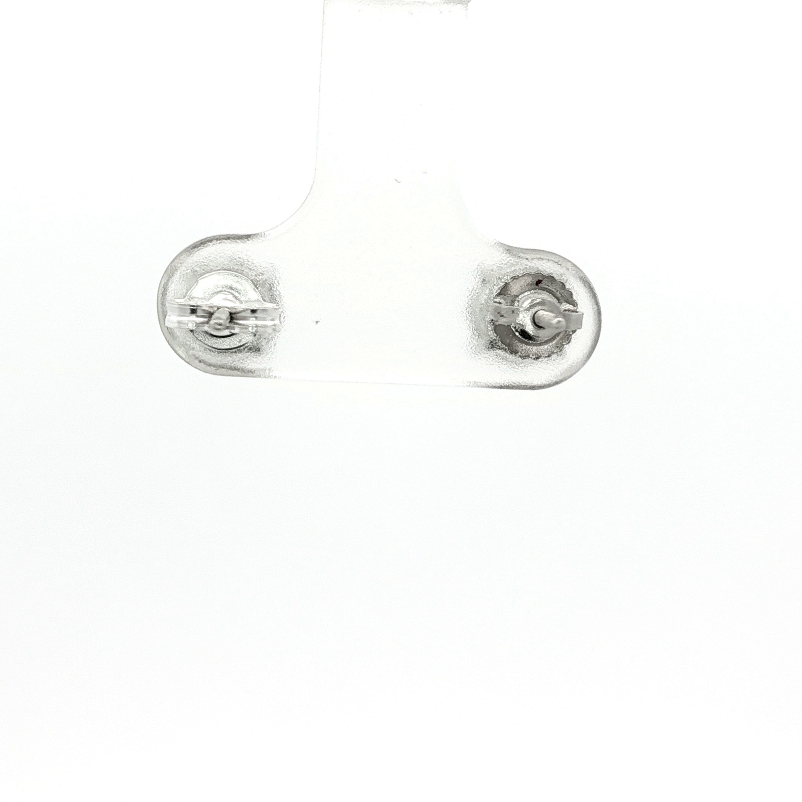 White Gold Diamond Halo Stud Earrings