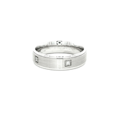 White Gold and Diamond Mens Wedder