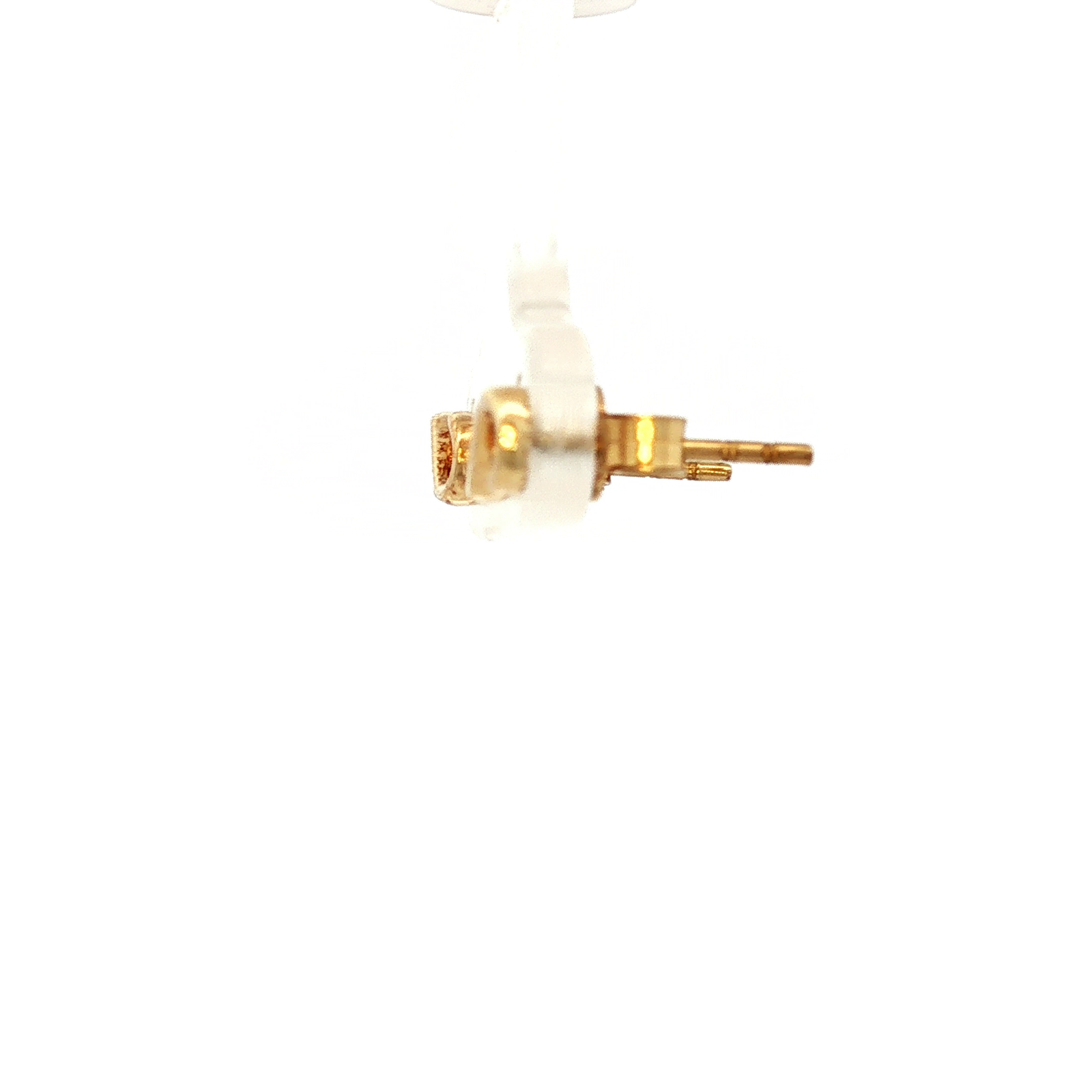 Infinity Stud Earrings in Yellow Gold