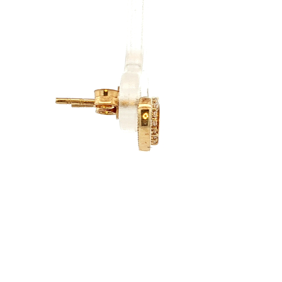 Hearth Shape Stud Earrings in Yellow Gold