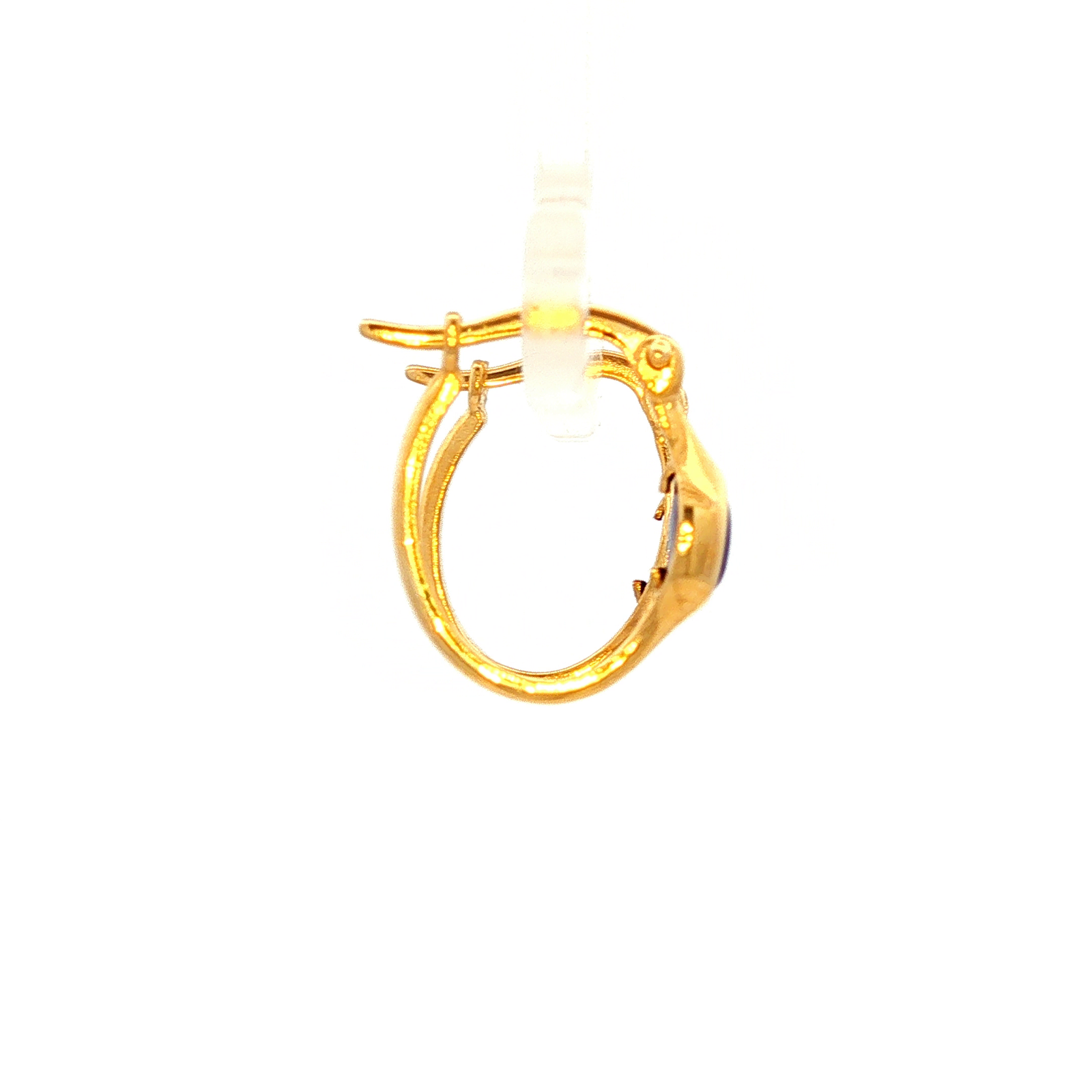 Fine Bubble Stone Earrings in Yellow GOld