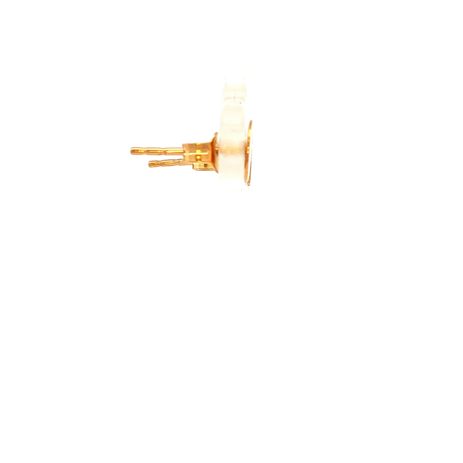 Flat Round Stud Earrings in Yellow Gold