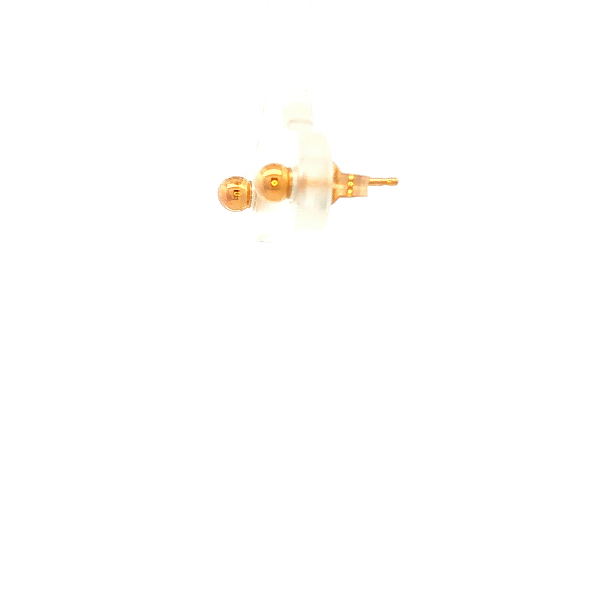 Round Ball Stud Earrings in Yellow Gold
