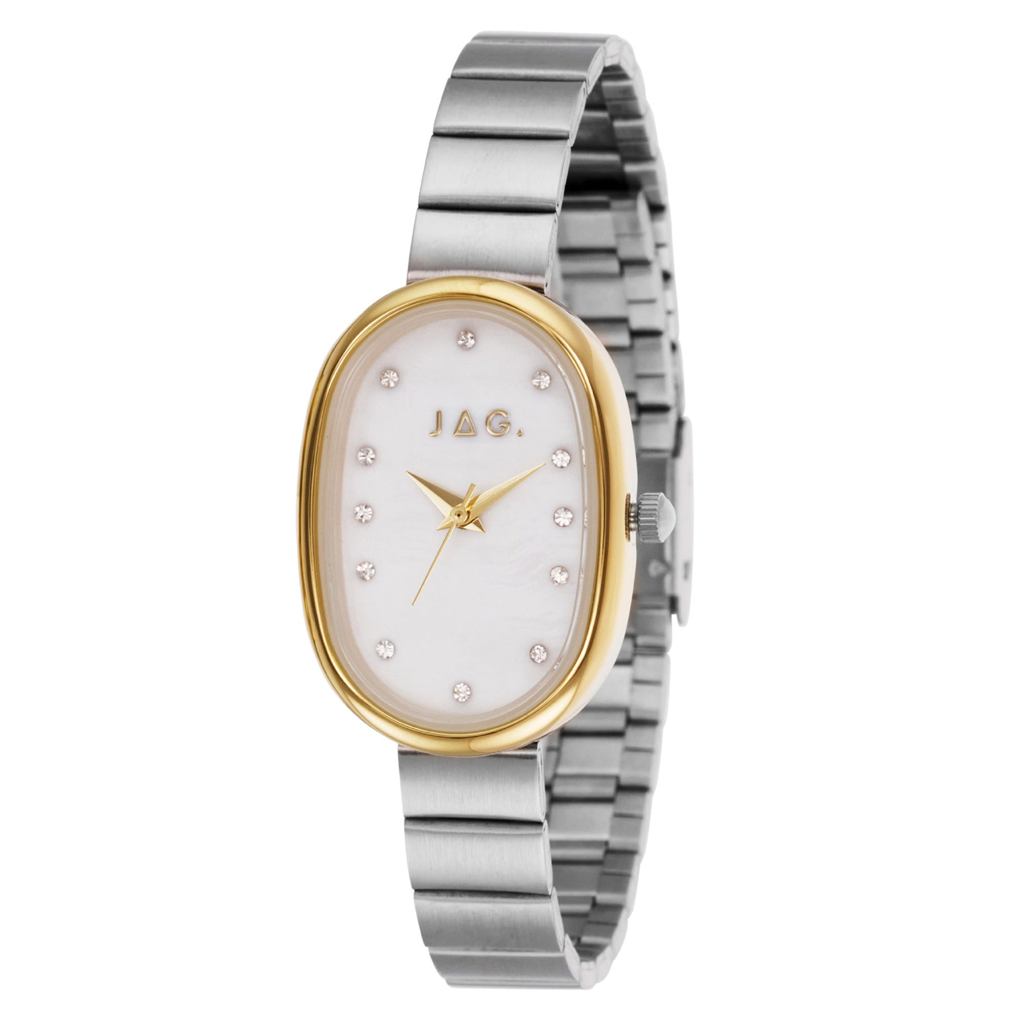 JAG Lorne Stainless Steel Two-Tone Oval Dial Watch