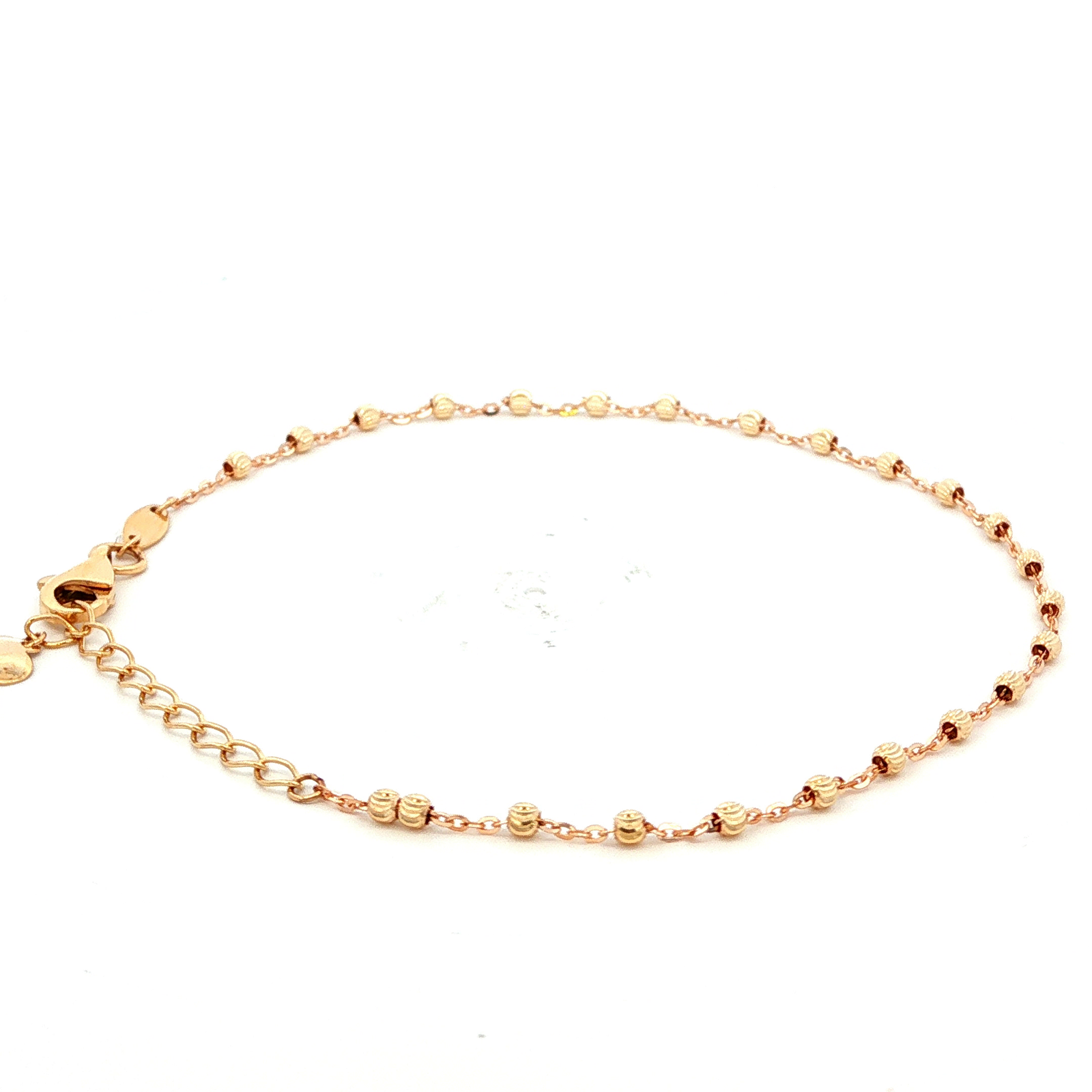 Diamond Cut Balls Bracelet in Yellow Gold