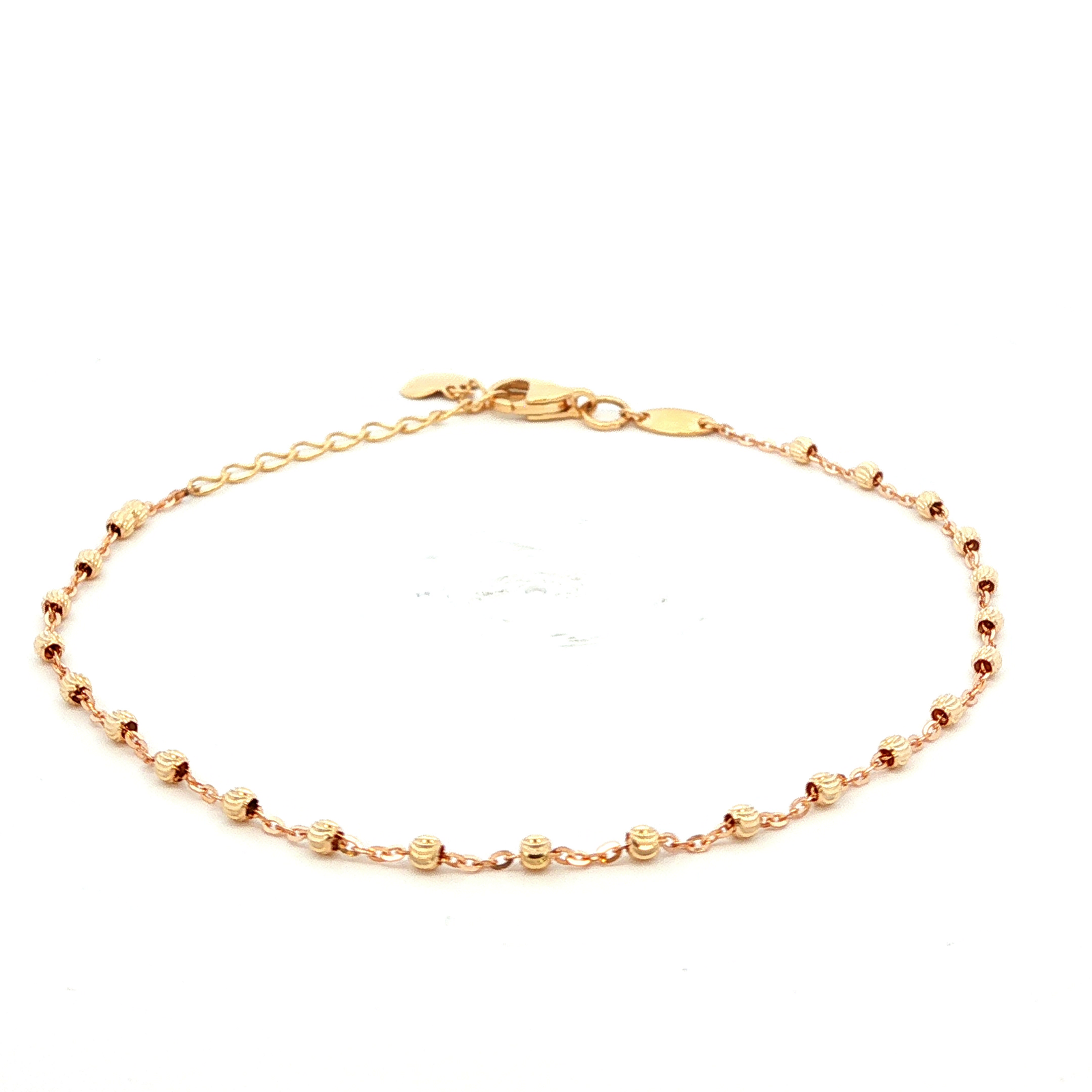 Diamond Cut Balls Bracelet in Yellow Gold