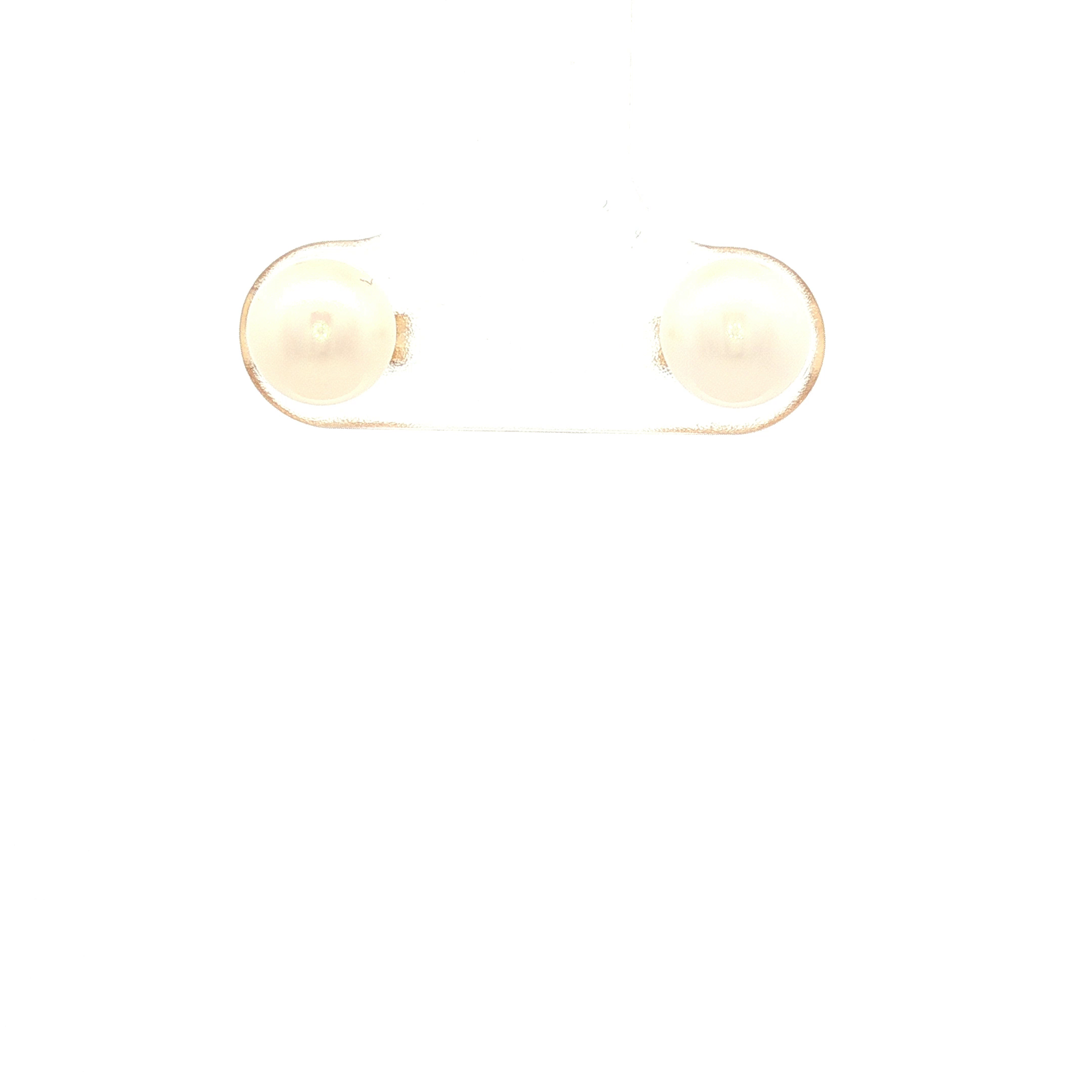 The Cosmic Moon Studs 6-6.5mm Pearl