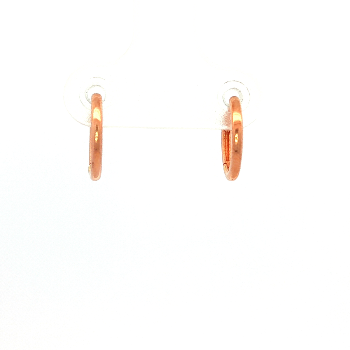 9 Carat Rose Gold Huggie Earrings