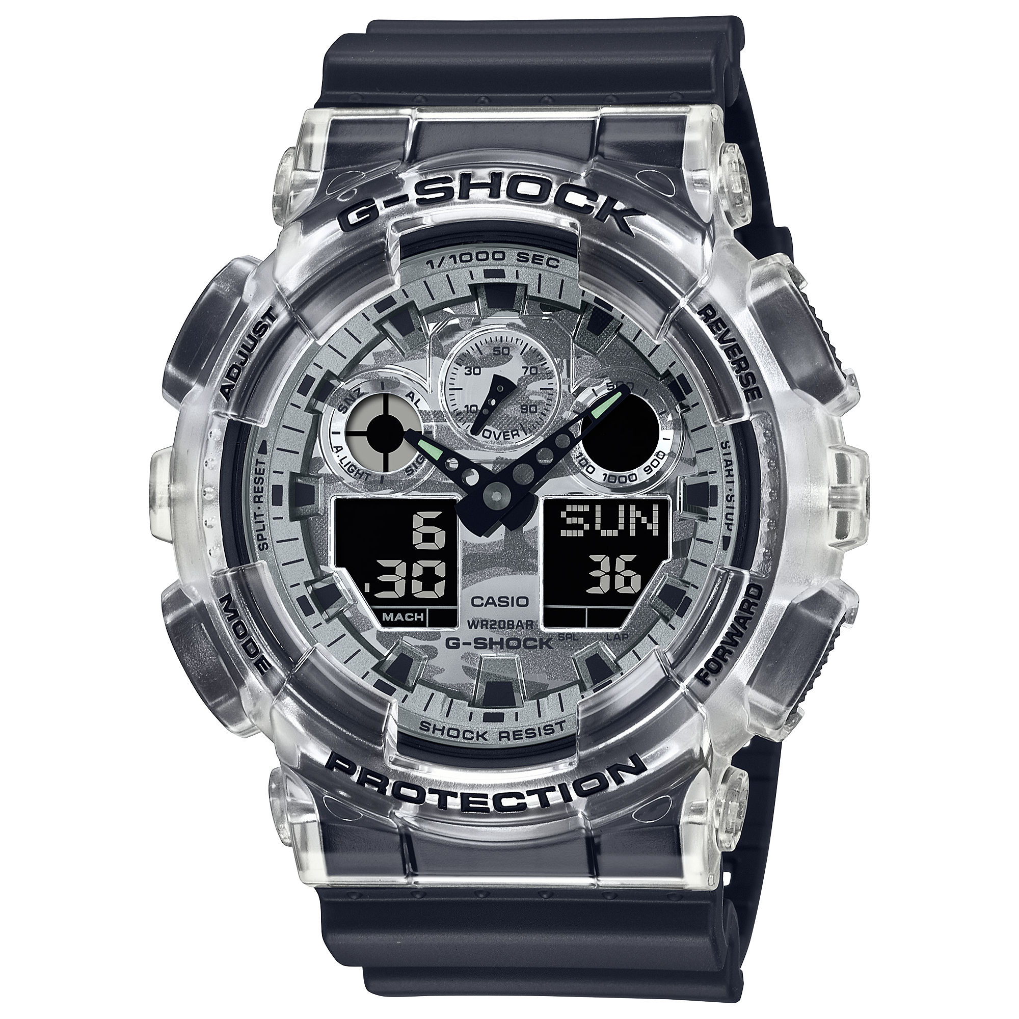 G-Shock Digital & Analogue Watch GA100SKC-1A