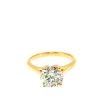 Engagement Ring Above Love Lab Grown Solitaire Diamond
