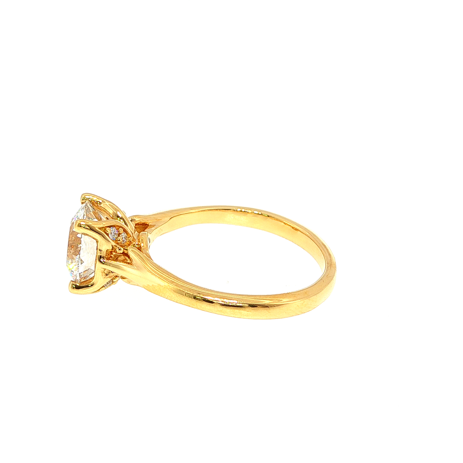 Engagement Ring Above Love Lab Grown Solitaire Diamond