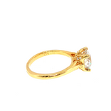 Engagement Ring Above Love Lab Grown Solitaire Diamond