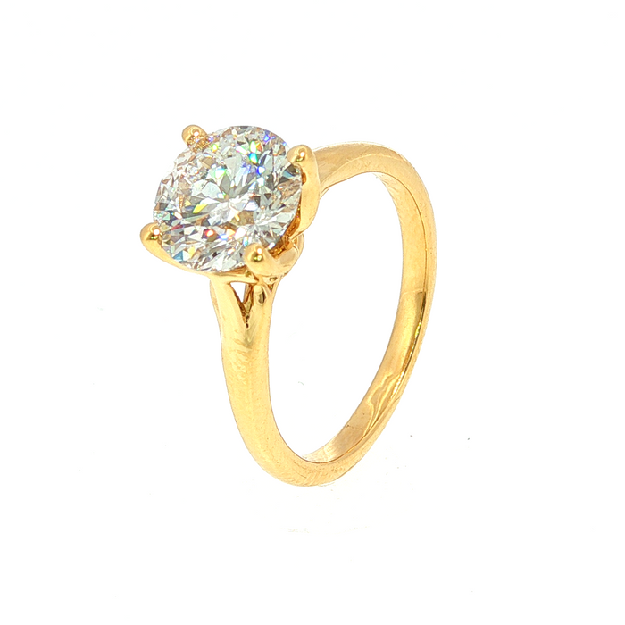 Engagement Ring Above Love Lab Grown Solitaire Diamond