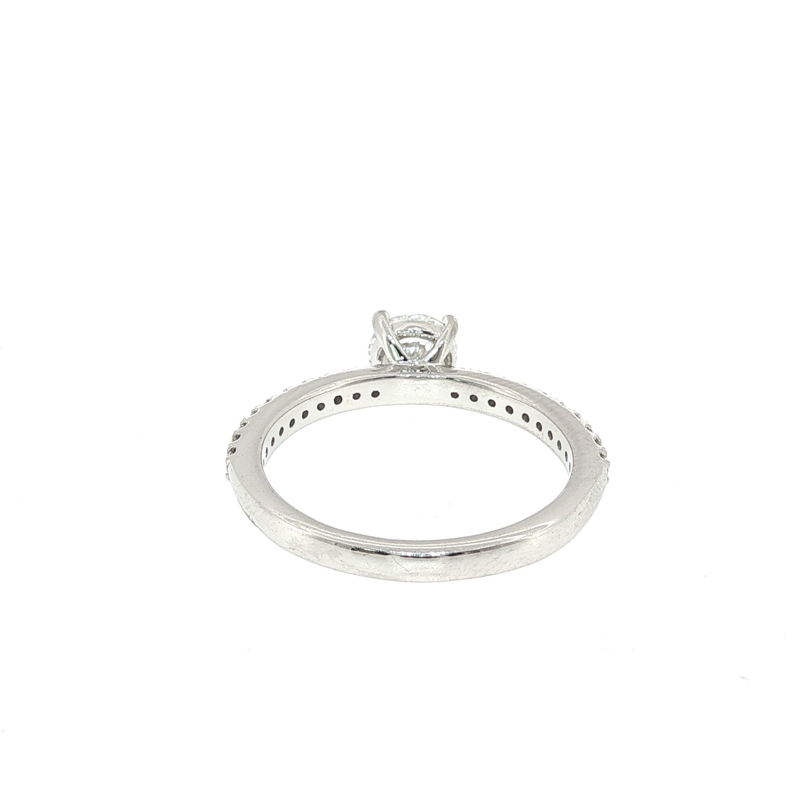 Diamond Solitaire Engagement Ring in White Gold