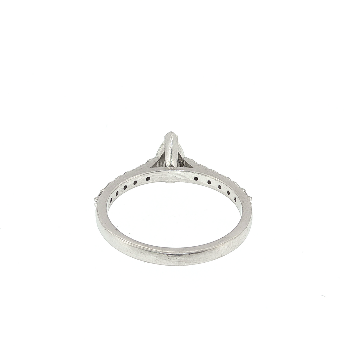 Pear Cut Diamond Set in White Gold
