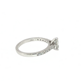 Pear Cut Diamond Set in White Gold