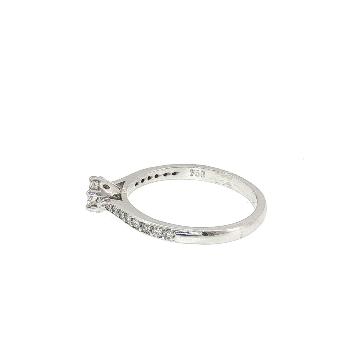 Multi Set Diamond in White Gold Ring
