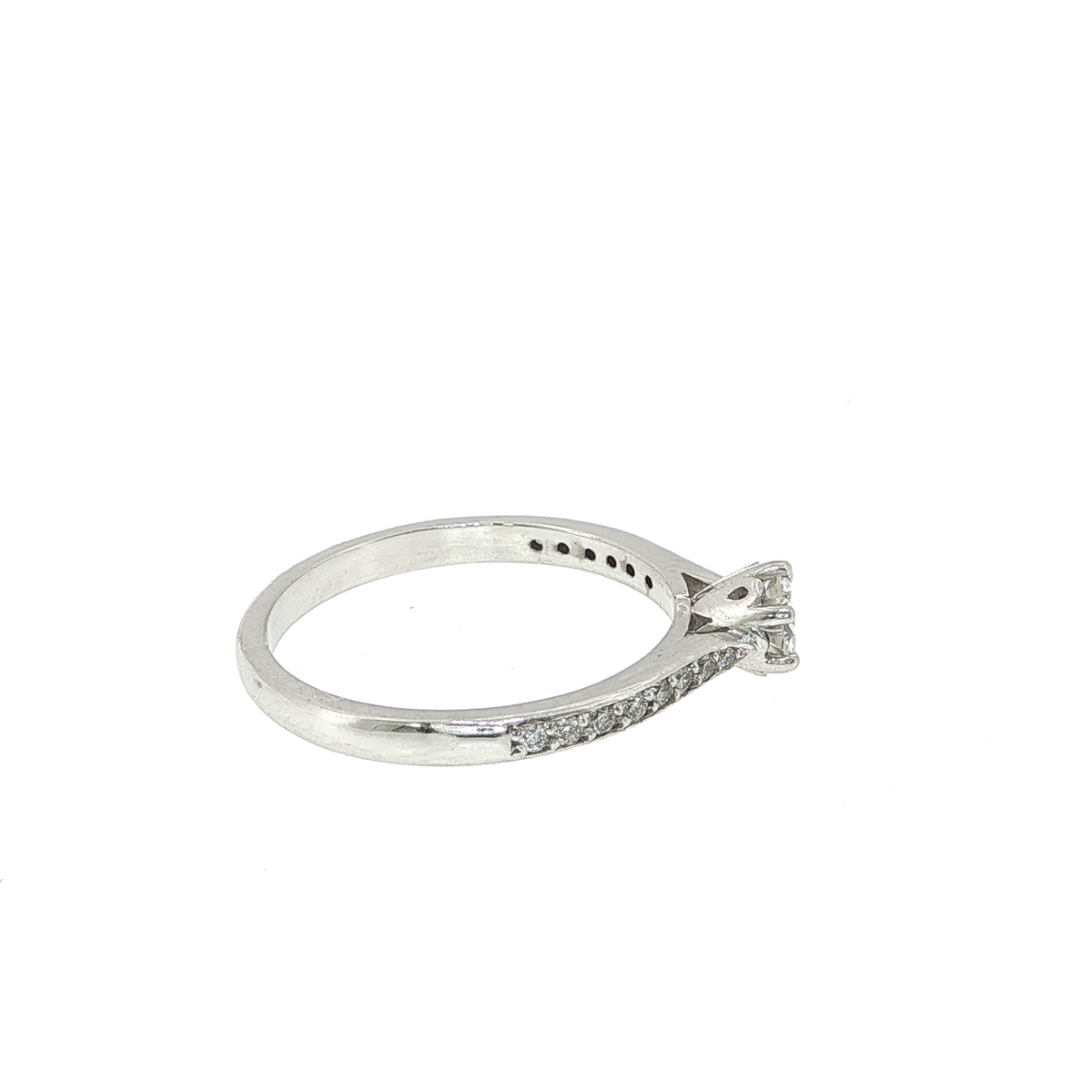 Multi Set Diamond in White Gold Ring