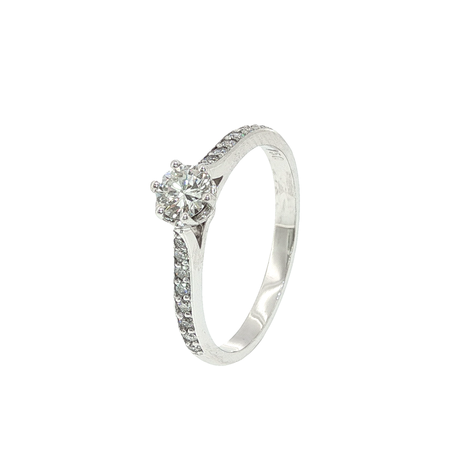 Multi Set Diamond in White Gold Ring