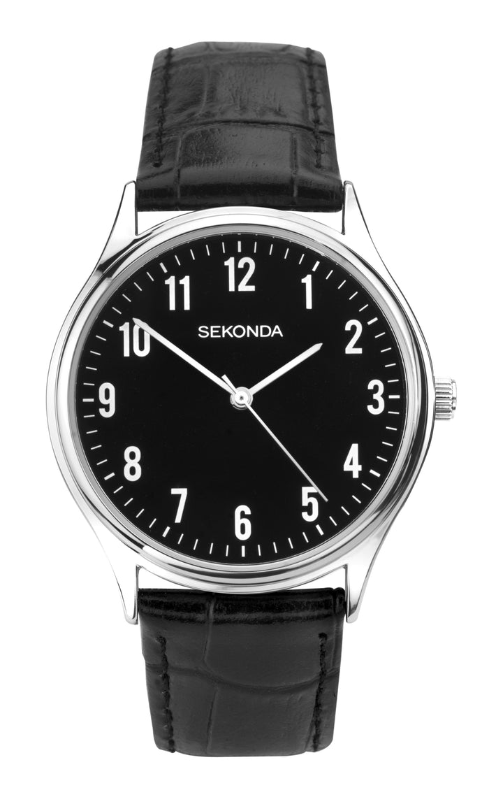 Sekonda Men's Classic Leather Strap Watch