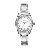DKNY Chambers Glitz Silver Band Stainless Steel Watch