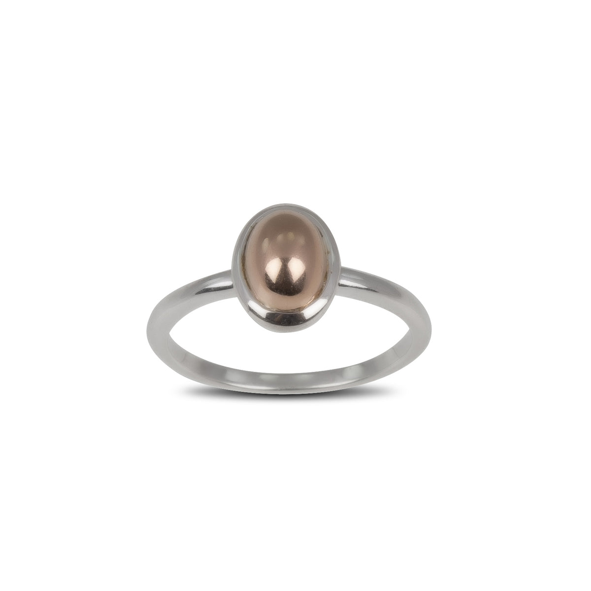 Von Treskow Fine Oval Rose Gold-Filled Ring