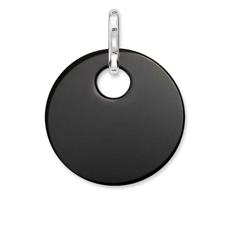 Thomas Sabo Small Circle Black Onyx Disc Charm