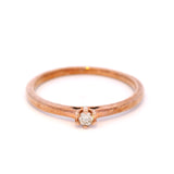 Claw Set Diamond Dress Ring in 9 Carat Rose Gold