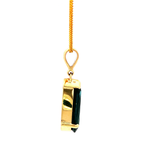 London Blue TopazTear Drop Pendant in Yellow Gold