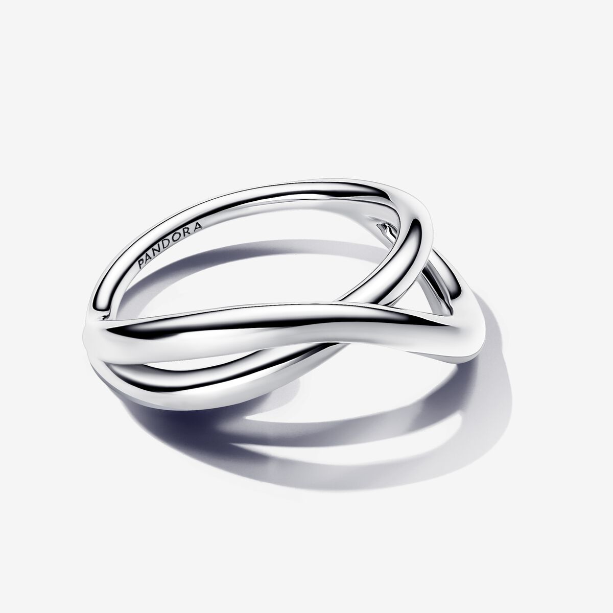 Sterling Silver Organically Shaped Infinity Ring