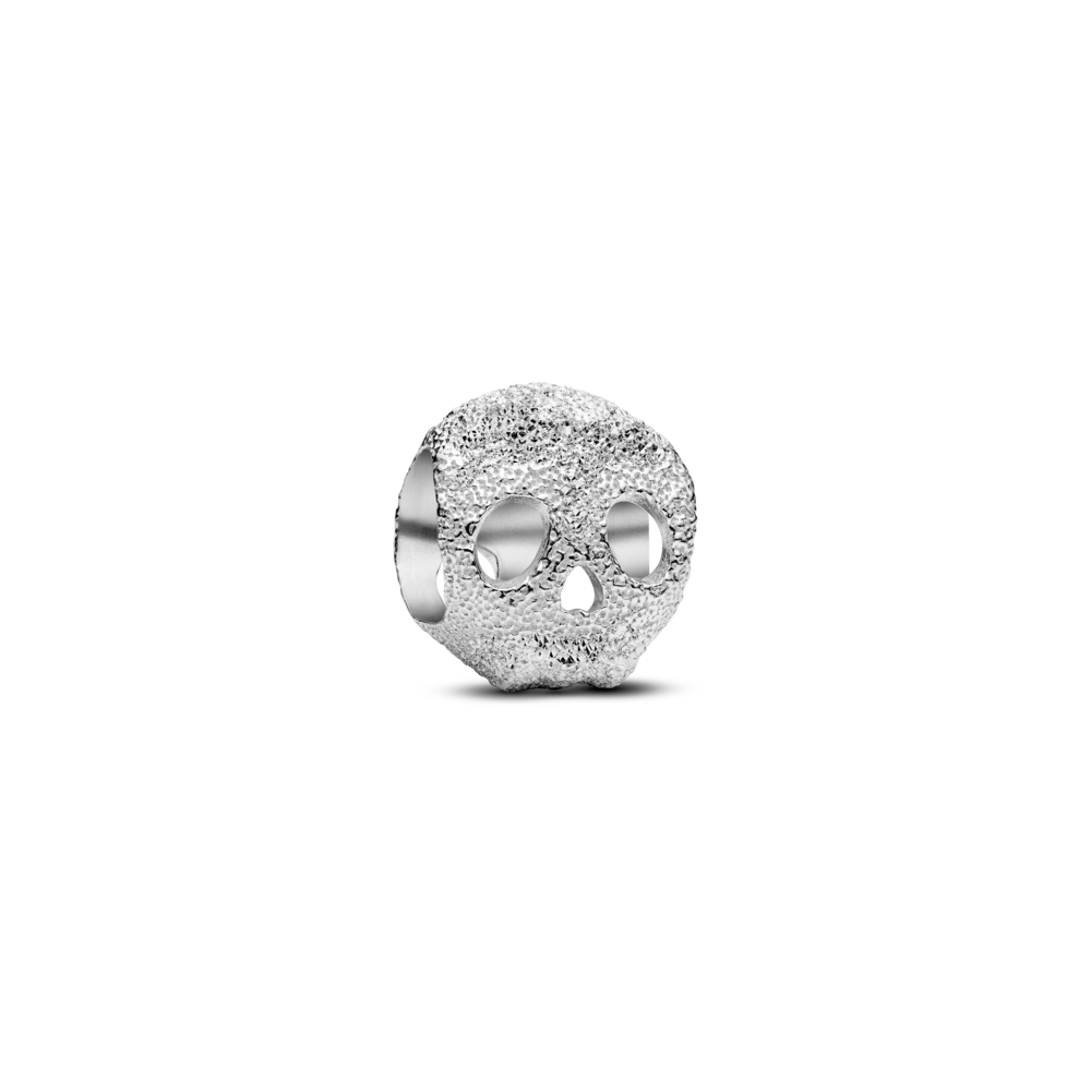 Pandora Textured Skull Mini Charm