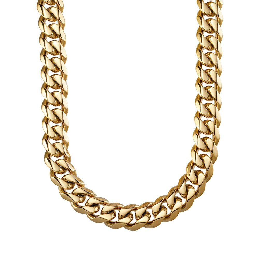 Blaze Gold Stainless Steel Men's Cuban Chain