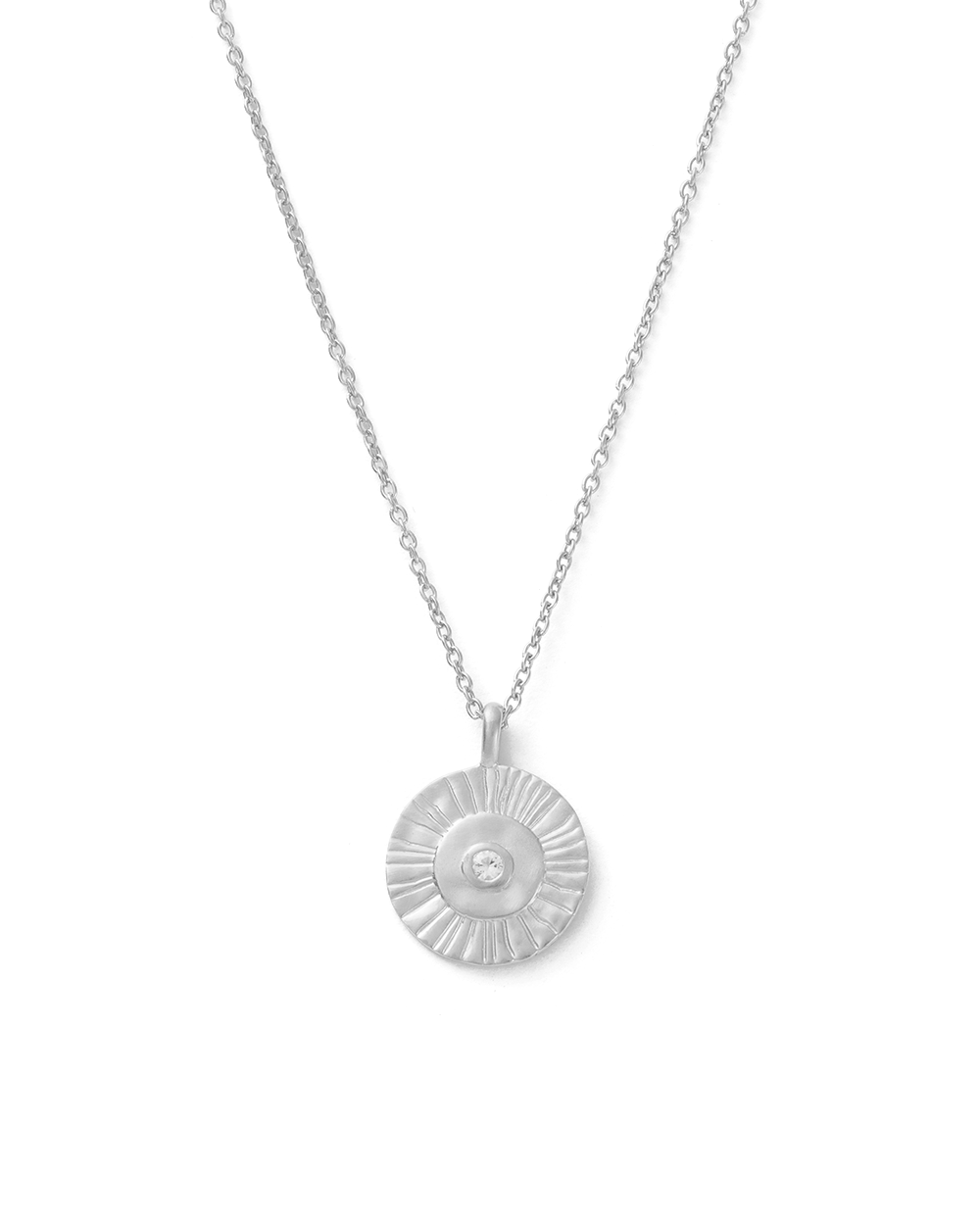 Kirstin Ash Silver Afterglow Coin Necklace