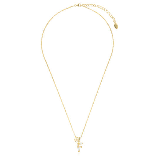 Georgini Luxury Letters F Initial Pendant Gold