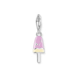THOMAS SABO Charm Pendant Popsicle with White Stones Silver