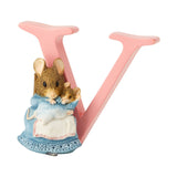 Beatrix Potter Hunca Munca & Baby Decorative Alphabet Letter V