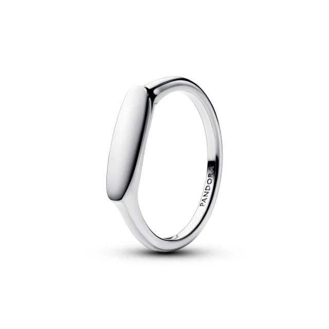 Engravable sterling silver ring