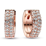 Pandora Timeless Pavé Double-row Hoop Earrings