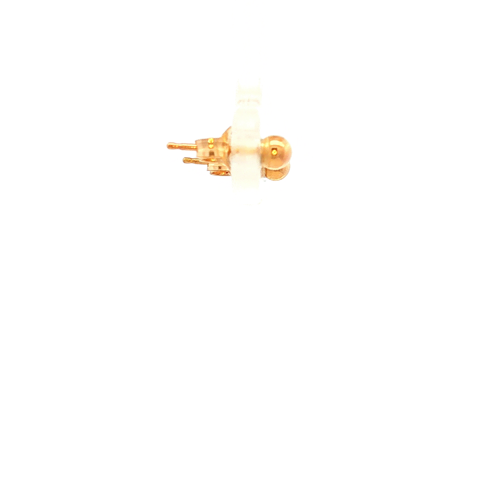 Round Ball Stud Earrings in Yellow Gold